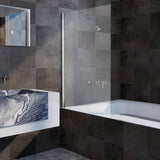 Mampara de bañera abatible de 85 cm. Transparente. Antical.