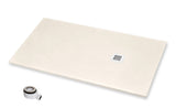 Plato de Ducha Resina Textura Pizarra Blanco Roto 9001 Beige