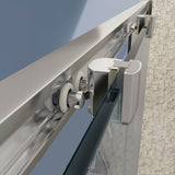 Mampara de ducha frontal 2 fijos + 2 puertas correderas. Sin perfil inferior. Transparente. Antical. (Privilege Series)