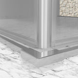 Mampara de ducha Frontal 2 fijos + 2 puertas correderas. Transparente. Antical. (ONE SERIES)