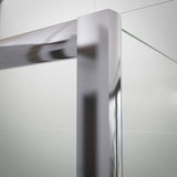 Mampara de ducha Frontal 1 fijo + 1 puerta corredera. Serigrafía Galones. Antical. (Concept Series).