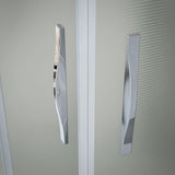 Mampara de ducha semicircular 2 fijos + 2 puertas correderas. Cristal Transparente. (Concept Series)