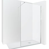 Mampara de ducha fija 8 mm. Antical. Serigrafía Galones