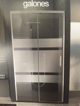 Mampara de ducha en esquina 2 fijos + 2 puertas correderas. Transparente. Antical. (Premium Series)