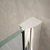 Mampara de ducha semicircular 2 fijos + 2 puertas correderas. Cristal Transparente. (Concept Series)