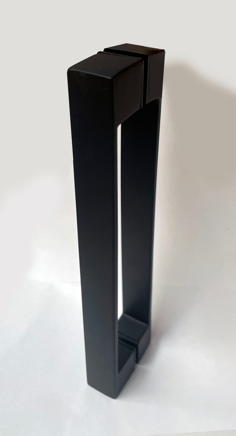 Mampara de ducha 1 fija + 1 corredera color negro modelo Vereda Black
